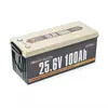 Акумуляторна батарея LiFePO4 Power Queen 25.6V 100Ah, 2560Wh, BMS 100A, 532*207*215мм Акумуляторна батарея LiFePO4 Power Queen 25.6V 100Ah, 2560Wh, BMS 100A, 532*207*215мм