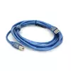 Кабель USB 2.0 RITAR AM/BM, 3.0m, 1 ферит, прозорий синій Кабель USB 2.0 RITAR AM/BM, 3.0m, 1 ферит, прозорий синій