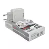Набір 2 в 1 СЗУ With Iphone Usb Cable 110-240V MY-A303, 3 x USB, 5V/15W, Output: 5V / 3.1A, White, Blister- box, Q25