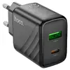 СЗУ 110-240V HOCO CS23A USB-C+USB, 30W, Black, Box СЗУ 110-240V HOCO CS23A USB-C+USB, 30W, Black, Box