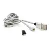 Магнітний кабель PiPo USB 2.0 /Lighting, 2m, 2А, тканинна оплетка, броньований, знімач, Silver, BOX Магнітний кабель PiPo USB 2.0 /Lighting, 2m, 2А, тканинна оплетка, броньований, знімач, Silver, BOX