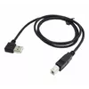 Кабель USB 2.0 RITAR AM/BM, 3.0m, угловой 90°, черный