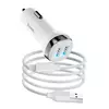 Набір АЗУ 12-24V HOCO Z40 кабель Micro, 2xUSB, 2.4A, кабель 1м, White, Box Набір АЗУ 12-24V HOCO Z40 кабель Micro, 2xUSB, 2.4A, кабель 1м, White, Box