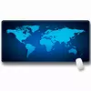 Килимок 300 * 700 тканинної Карта світу з бічної прошивкою, товщина 2 мм, колір Black-blue, Пакет