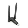Бездротовий мережний адаптер Wi-Fi-USB LV-UAC23D, RTL8811CU, з подвійною антеною, 802.11 a/с, 600Mbps, Box Бездротовий мережний адаптер Wi-Fi-USB LV-UAC23D, RTL8811CU, з подвійною антеною, 802.11 a/с, 600Mbps, Box