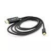 Кабель VEGGIEG MH-1.5 MiniDisplay Port (тато) на HDMI (тато), 1,5m, підтримує 1920 * 1080, Black, Пакет Кабель VEGGIEG MH-1.5 MiniDisplay Port (тато) на HDMI (тато), 1,5m, підтримує 1920 * 1080, Black, Пакет