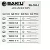 Жало для паяльника BAKKU BK-900M-T-B,silver, 4*6,3mm, мідь, гальванічне покриття, висока теплопровідність, швидке нагрівання, широкий конус Жало для паяльника BAKKU BK-900M-T-B,silver, 4*6,3mm, мідь, гальванічне покриття, висока теплопровідність, швидке нагрівання, широкий конус