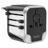 Фільтр HOCO AC5 на 1 розетку + 2 USB, 220В, кабель 1,5м, Black/Gray, Box Фільтр HOCO AC5 на 1 розетку + 2 USB, 220В, кабель 1,5м, Black/Gray, Box