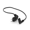 Кабель живлення 0.5m, 0.5mm, PC-184/2 CEE7/16-C7 2 pin (для побутової техніки), Black, 90° OEM Q50/300 МЕДЬ!!! Кабель живлення 0.5m, 0.5mm, PC-184/2 CEE7/16-C7 2 pin (для побутової техніки), Black, 90° OEM Q50/300 МЕДЬ!!!
