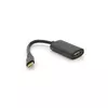 Конвертер Type-C (тато) / HDMI (мама), 15cm, круглий, Black-gray Конвертер Type-C (тато) / HDMI (мама), 15cm, круглий, Black-gray