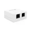 Розетка RITAR UTP 8P8C RJ45 2 порт Cat-5, накладна біла Q400 Розетка RITAR UTP 8P8C RJ45 2 порт Cat-5, накладна біла Q400