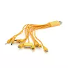 USB кабель з перехідниками 10 в 1, 0,2м, Yellow, ОЕМ Q500 USB кабель з перехідниками 10 в 1, 0,2м, Yellow, ОЕМ Q500