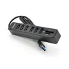 Хаб-кардрідер універсальний VEGGIEG V-C306, USB2.0 8in1 card reader (SD+TF+6*USB), Black,Blister-Box Хаб-кардрідер універсальний VEGGIEG V-C306, USB2.0 8in1 card reader (SD+TF+6*USB), Black,Blister-Box