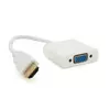 Конвертер HDMI (тато) на VGA (мама) 10cm, White, 4K / 2K, Пакет Q250 Конвертер HDMI (тато) на VGA (мама) 10cm, White, 4K / 2K, Пакет Q250