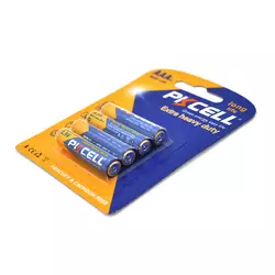 Батарейка сольова PKCELL 1.5V AAA/R03, 4 штуки у блістері ціна за блістер, Q12/144 Батарейка сольова PKCELL 1.5V AAA/R03, 4 штуки у блістері ціна за блістер, Q12/144