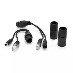 Водонепроникний POE сплиттер пасивний (пара) 802.3at (30Вт) з портами Ethernet 10 / 100Mbps, 12V, Black, OEM Q50 Водонепроникний POE сплиттер пасивний (пара) 802.3at (30Вт) з портами Ethernet 10 / 100Mbps, 12V, Black, OEM Q50