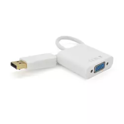 Конвертер Display Port (тато) на VGA(мама) 30cm, White,4K/2K, Пакет Конвертер Display Port (тато) на VGA(мама) 30cm, White,4K/2K, Пакет