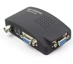 Конвертер VGA to BNC, IN-BNC (тато) на OUT-VGA(мама), Black, Пакет Q25 Конвертер VGA to BNC, IN-BNC (тато) на OUT-VGA(мама), Black, Пакет Q25