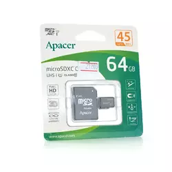Карта пам'яті Apacer microSDHC Class 10 UHS-I, 64GB