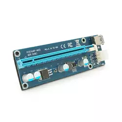 Плата PCE164P-N03 (VER006C) Riser PCI-EX, x1=>x16, USB 3.0, DC12V(PCI-E/6pin), конденсатори 270, VER006C,Пакет Плата PCE164P-N03 (VER006C) Riser PCI-EX, x1=>x16, USB 3.0, DC12V(PCI-E/6pin), конденсатори 270, VER006C,Пакет