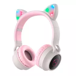 Бездротові навушники Bluetooth HOCO W27, Pink/Gray, Box Бездротові навушники Bluetooth HOCO W27, Pink/Gray, Box