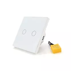WiFi сенсорний вимикач SCRIOR, 2-канальний, настінний WiFi сенсорний вимикач SCRIOR, 2-канальний, настінний