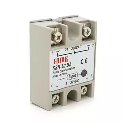 Твердотільні реле FQFER SSR-50DA 50А 24-380VAC Твердотільні реле FQFER SSR-50DA 50А 24-380VAC