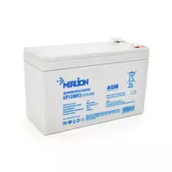 Акумуляторна батарея MERLION AGM GP1280F2 12 V 8,0 Ah (150 x 65 x 95 (100)) White Q10/420 Акумуляторна батарея MERLION AGM GP1280F2 12 V 8,0 Ah (150 x 65 x 95 (100)) White Q10/420