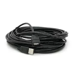 Подовжувач USB 2.0 AM/AF, 10.0m, 1 ферит, Black Подовжувач USB 2.0 AM/AF, 10.0m, 1 ферит, Black