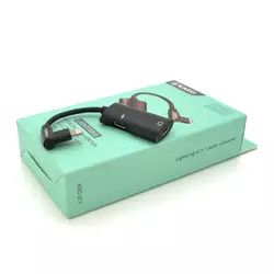 Аудіоконвертор iKAKU KSC-377 MAIQI 4 in 1 audio converter Lightning, Black, Box Аудіоконвертор iKAKU KSC-377 MAIQI 4 in 1 audio converter Lightning, Black, Box