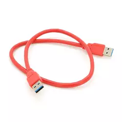 Кабель USB 3.0 AM + AM 0.6м, RED Кабель USB 3.0 AM + AM 0.6м, RED