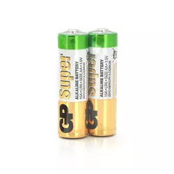 Батарейка GP Super 15A-S2, лужна AA, 2 шт у вакуумній упаковці, ціна за упаковку