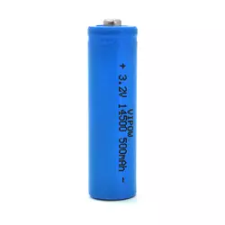 Акумулятор 14500 Lifepo4 Vipow IFR14500 TipTop, 500mAh, 3.2V, Blue Q50/500 Акумулятор 14500 Lifepo4 Vipow IFR14500 TipTop, 500mAh, 3.2V, Blue Q50/500