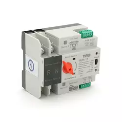 Автомат введення резерву (АВР) двополюсний YRQ2PC-125, 220V/125A на DIN-рейку для генераторів Автомат введення резерву (АВР) двополюсний YRQ2PC-125, 220V/125A на DIN-рейку для генераторів