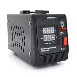 Стабілізатор напруги релейний Green Wave Mauser 1000VA (700Вт), 1xShuko, DC140-260V, AC220±8%, BOX, Q4 Стабілізатор напруги релейний Green Wave Mauser 1000VA (700Вт), 1xShuko, DC140-260V, AC220±8%, BOX, Q4