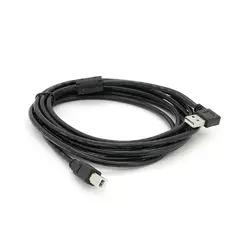 Кабель USB 2.0 RITAR AM/BM, 3.0m, кутовий 90°, чорний Кабель USB 2.0 RITAR AM/BM, 3.0m, кутовий 90°, чорний