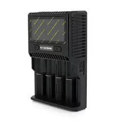 Зарядний пристрій універсальний Nitecore SC4, 4 канали, LCD дисплей, підтримує Li-ion, Ni-MH та Ni-Cd AA (R6), ААA (R03), AAAA, С (R14), 3A Зарядний пристрій універсальний Nitecore SC4, 4 канали, LCD дисплей, підтримує Li-ion, Ni-MH та Ni-Cd AA (R6), ААA (R03), AAAA, С (R14), 3A