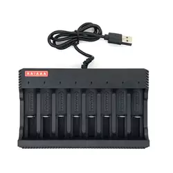 Зарядний пристрій MS-ZD8, 8 каналів, АА/ААА, 1.2V/1600mAh, живлення від USB