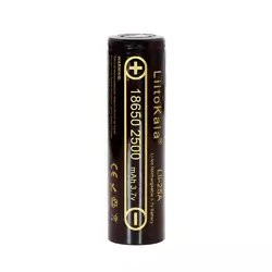 Акумулятор 18650 Li-Ion LiitoKala Lii-25A, 2500mah (2450-2650mah), 3.7V (2.75-4.2V), Black, PVC BOX Q2,  цiна за 1 шт Акумулятор 18650 Li-Ion LiitoKala Lii-25A, 2500mah (2450-2650mah), 3.7V (2.75-4.2V), Black, PVC BOX Q2,  цiна за 1 шт