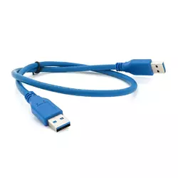 Кабель USB 3.0 AM + AM 0.6м, Blue Кабель USB 3.0 AM + AM 0.6м, Blue