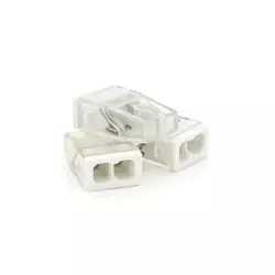 Самозатискна 2-провідна клема WAGO К773-202 для розподільчих коробок, 2-pin, прозоро-сіра Самозатискна 2-провідна клема WAGO К773-202 для розподільчих коробок, 2-pin, прозоро-сіра