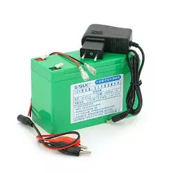 Акумуляторна батарея літієва QiSuo 12V 12A з елементами Li-ion 18650 (150X64,5X97,7) + зарядний пристрій 12,6V / 1A + крокодили Акумуляторна батарея літієва QiSuo 12V 12A з елементами Li-ion 18650 (150X64,5X97,7) + зарядний пристрій 12,6V / 1A + крокодили
