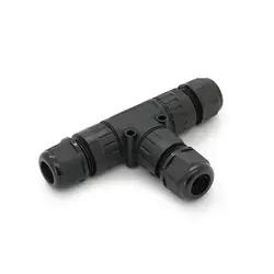 Кабельний T-розгалужувач EW-P20T-3P, під кабель 5-9 мм, 16A, 450V, Black Кабельний T-розгалужувач EW-P20T-3P, під кабель 5-9 мм, 16A, 450V, Black