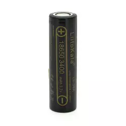Акумулятор 18650 Li-Ion LiitoKala Lii-34A, 3400mAh (3250-3350mAh), 3.7V (2.75-4.2V), Black, , 2 шт в упаковці, ціна за 1 шт Акумулятор 18650 Li-Ion LiitoKala Lii-34A, 3400mAh (3250-3350mAh), 3.7V (2.75-4.2V), Black, , 2 шт в упаковці, ціна за 1 шт