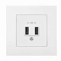Розетка Panasonic Arkedia Slim USB 5В-2А, біла Розетка Panasonic Arkedia Slim USB 5В-2А, біла