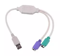 Перехідник USB AM/2*PS2, 20 см, Блістер Q25 Перехідник USB AM/2*PS2, 20 см, Блістер Q25