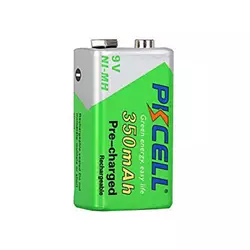 Акумулятор PKCELL 9V/350mAh, крона, NiMH Rechargeable Battery, 1 штука у блістері ціна за блістер Q10 Акумулятор PKCELL 9V/350mAh, крона, NiMH Rechargeable Battery, 1 штука у блістері ціна за блістер Q10