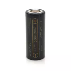 Акумулятор 26650 Li-Ion LiitoKala Lii-50A, 5000mAh (5100-5500mAh), 25A, 3.7V (2.5-4.2V), Black, 2 шт в упаковці, ціна за 1 шт Акумулятор 26650 Li-Ion LiitoKala Lii-50A, 5000mAh (5100-5500mAh), 25A, 3.7V (2.5-4.2V), Black, 2 шт в упаковці, ціна за 1 шт