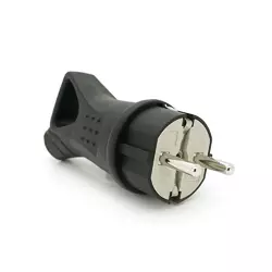Вилка з заземленням, 16A 250V, IP44 0003, Black Q16 Вилка з заземленням, 16A 250V, IP44 0003, Black Q16