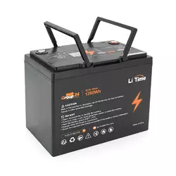 Акумуляторна батарея Li-TIME Group 24 LiFePO4 12.8 100Ач 1280Wh,(100/100A) M8, 200*258*168mm Акумуляторна батарея Li-TIME Group 24 LiFePO4 12.8 100Ач 1280Wh,(100/100A) M8, 200*258*168mm